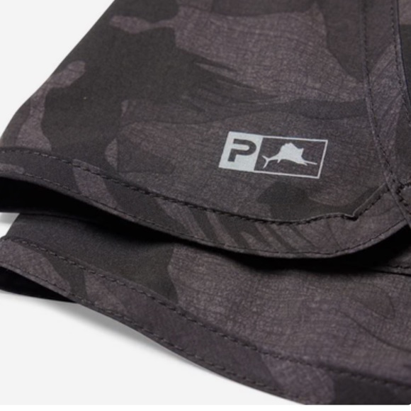 NWT: Pelagic Ws Pez Vela shorts in Fish Camo Black - size small - Picture 4 of 5